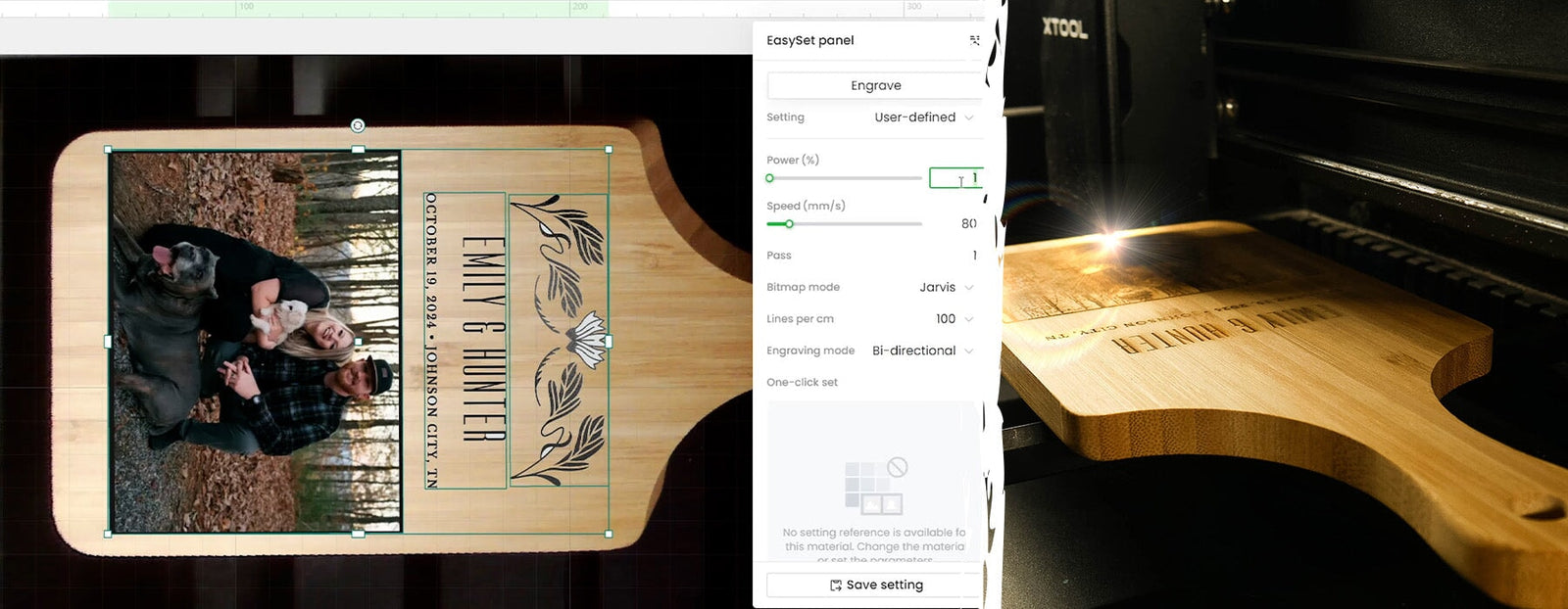 How to Create Custom Charcuterie Boards with the xTool P2  | Screenprinting.com