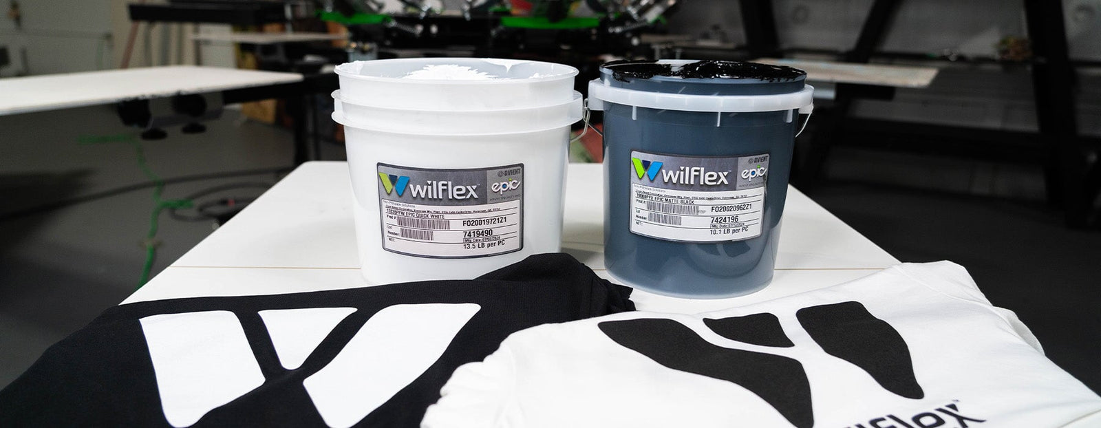 Why Wilflex Epic Matte Black and Quick White Are Must-Have Inks for Screen Printers  | Screenprinting.com