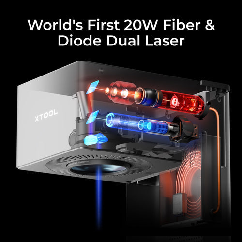 xTool F1 Ultra 20W Fiber & Diode Dual Laser Engraver | ScreenPrinting.com