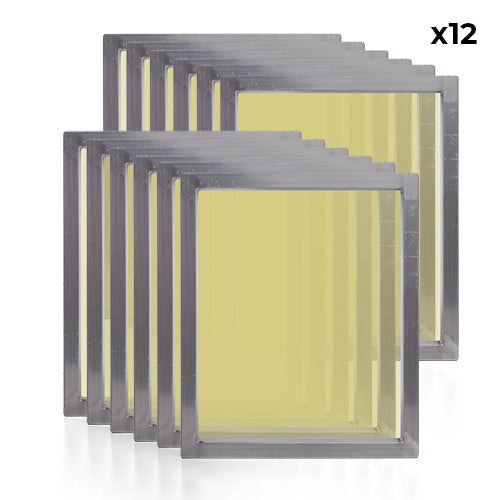 Baselayr 23x31in Aluminum Screen Printing Frame – 12 Pack 196 Mesh Count - Yellow | Screenprinting.com