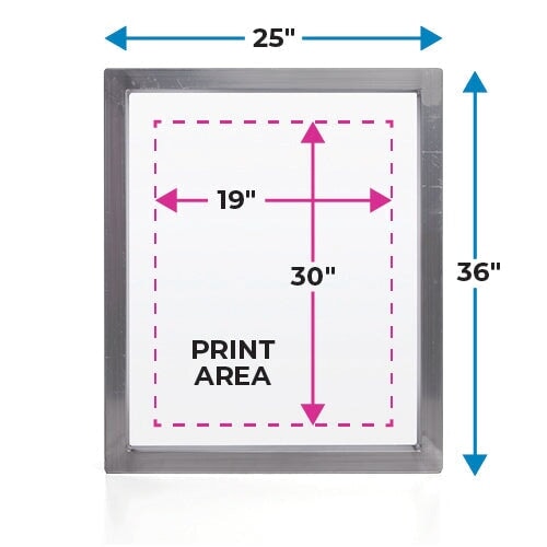 Baselayr 25x36in Aluminum Screen Printing Frame | Screenprinting.com