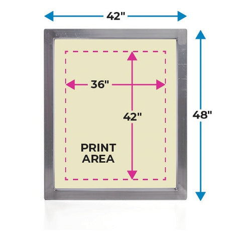 Baselayr 42x48in Aluminum Screen Printing Frame | Screenprinting.com