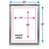 Baselayr Premium Red Glue 23x31in Aluminum Screen Printing Frame | Screenprinting.com