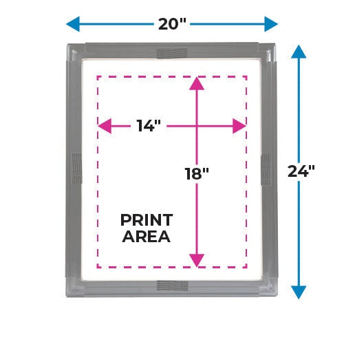 Eco Frame with 4 Locking Strips - 20x24in | Screenprinting.com