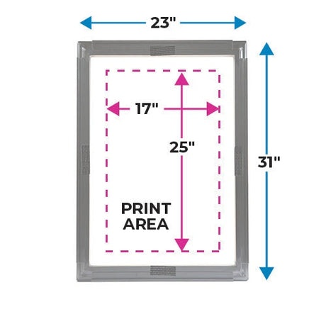 Eco HD Frame with 4 Locking Strips - 23x31in | Screenprinting.com