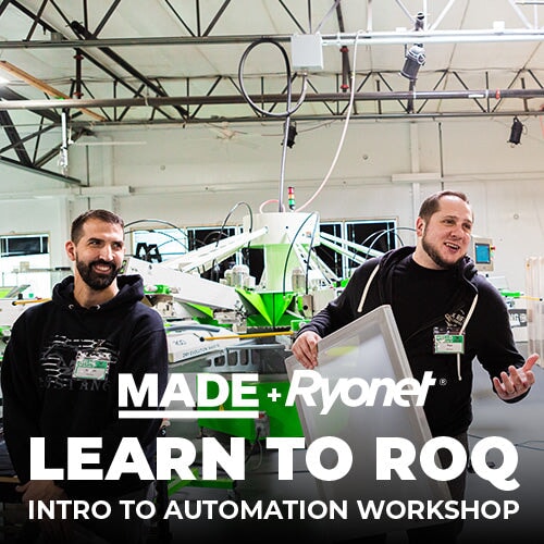 Learn to ROQ WA Ryonet HQ - Intro to Automatic Screen Printing | Screenprinting.com