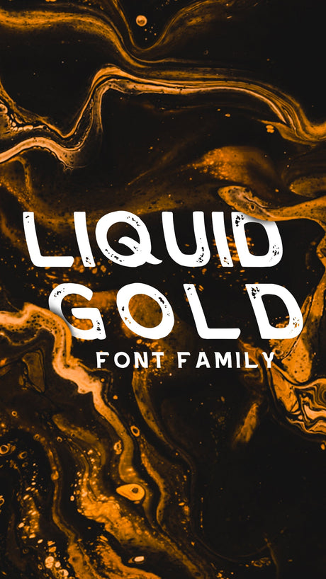 Liquid Gold Font (Download Only) | Screenprinting.com