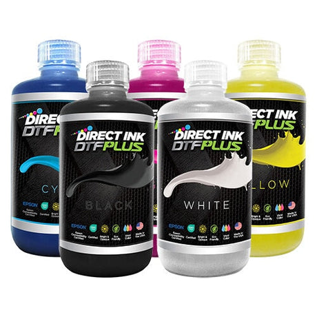 OmniPrint Direct Ink: DTF Plus - Ink Set 32 oz / 1 liter | Screenprinting.com