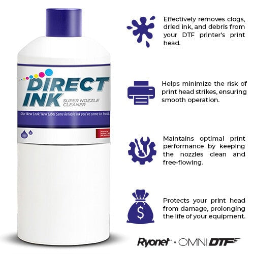 OmniPrint DTF Direct Ink Super Nozzle Cleaner - 4oz | Screenprinting.com