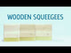 65/90/65 Triple Durometer Wood Screen Printing Squeegee (by the inch)