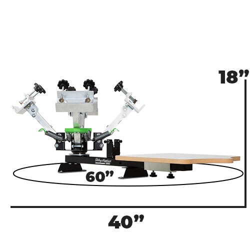 Riley Hopkins 150 4 Color 1 Station Screen Printing Press | Screenprinting.com