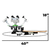 Riley Hopkins 150 4 Color 1 Station Screen Printing Press | Screenprinting.com