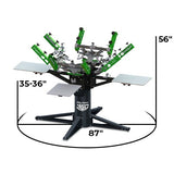 Riley Hopkins 360 4 Color 4 Station Press with XYZ Micro Registration | Screenprinting.com