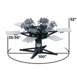Riley Hopkins 360 6 Color 6 Station Press with XYZ Micro Registration | Screenprinting.com
