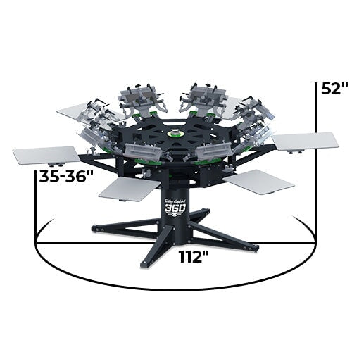Riley Hopkins 360 8 Color 6 Station Press with XYZ Micro Registration | Screenprinting.com