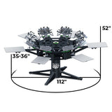Riley Hopkins 360 8 Color 6 Station Press with XYZ Micro Registration | Screenprinting.com