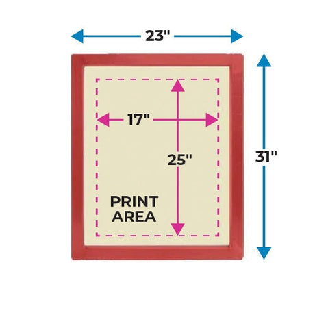 SAATI HI-DRO Screen with 157 Yellow Mesh 6 Pack - 23x31in | Screenprinting.com