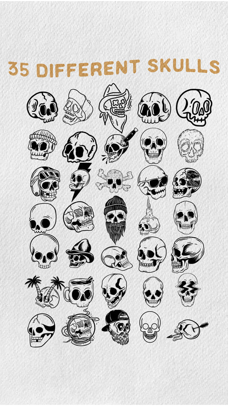 Skull Brush Pack (Download Only) | Screenprinting.com