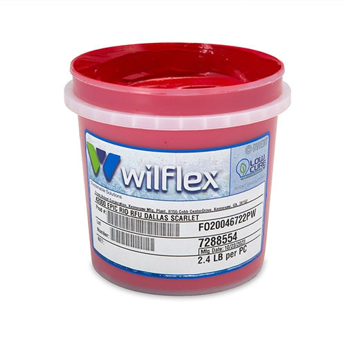 Wilflex Epic Rio RFU Dallas Scarlet Plastisol Ink Quart | Screenprinting.com