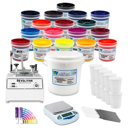 Wilflex Rio Mixing System Premium Ink Kit with RevolvInk Mixer (Copy) | Screenprinting.com