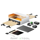 xTool S1 Desktop Diode Laser Cutter Pure White 40W 40W Deluxe Kit | Screenprinting.com