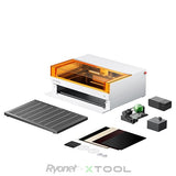 xTool S1 Desktop Diode Laser Cutter Pure White 40W 40W Rotary Kit | Screenprinting.com