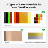 xTool S1 Laser Material Kit (34pcs) | Screenprinting.com