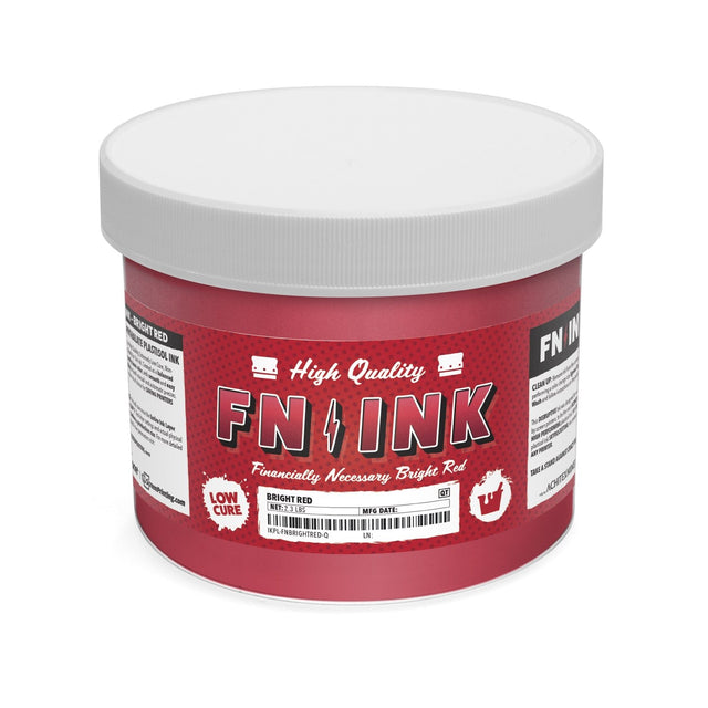 FN-INK™ Bright Red Plastisol Ink Quart | Screenprinting.com