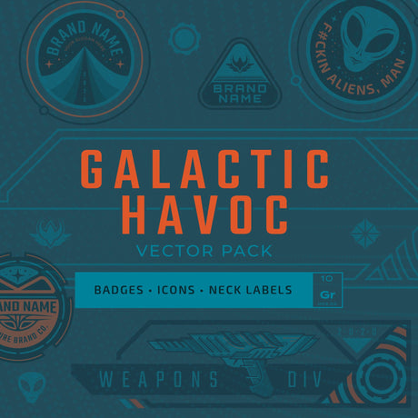 Galactic Havoc Design Template Pack (Download Only) | Screenprinting.com