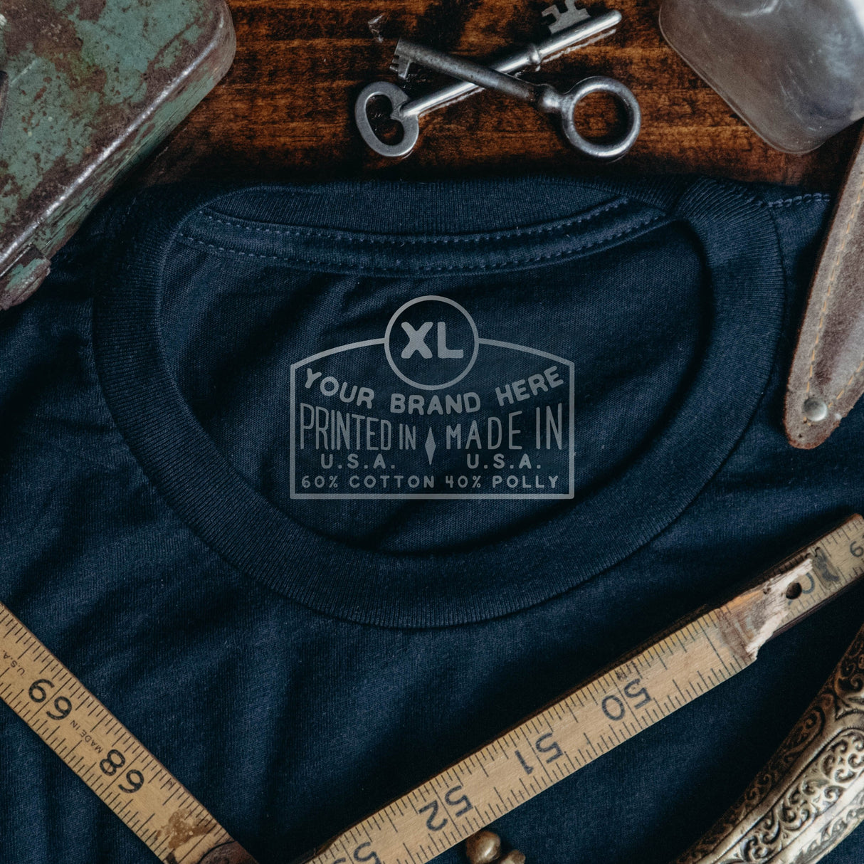 Hand Made Neck Label Pack by Golden Press Studio (Download Only) | Screenprinting.com