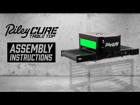 Secadora de transportador de mesa de rileycure