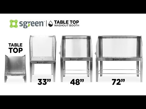 Sgreen 48" Washout Booth w/ Backlit System