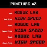 Puncture v2 Font (Download Only) | Screenprinting.com