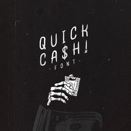 Quick Ca$h! Font by Golden Press Studio (Download Only) | Screenprinting.com