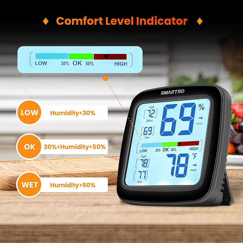 Hygrometer Humidity Gauge Room Thermometer Digital Hygrometer Indoor  Temperature Humidity Monitor High-Precision Digital Sensor - China  Hygrometer, Touchless Thermometer