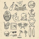 Summer Vibes Vector Pack by Golden Press Studio (Download Only) | Screenprinting.com