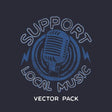 Support Local Music Vector Pack by PRNT SCRN (Download Only) | Screenprinting.com