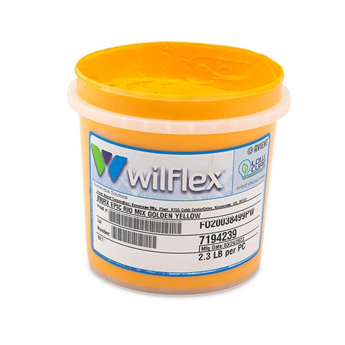 Wilflex Epic Rio Golden Yellow Plastisol Ink (Mixing Component) Quart | Screenprinting.com